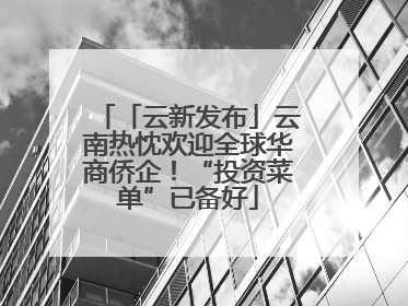 「云新发布」云南热忱欢迎全球华商侨企！“投资菜单”已备好