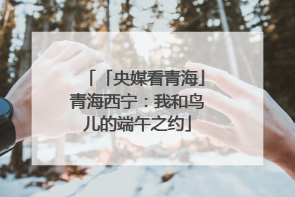 「央媒看青海」青海西宁：我和鸟儿的端午之约