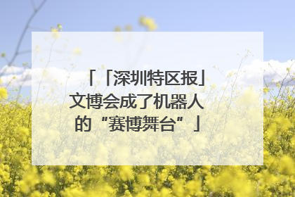 「深圳特区报」文博会成了机器人的“赛博舞台”