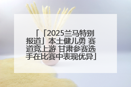 「2025兰马特别报道」本土健儿勇 赛道竞上游 甘肃参赛选手在比赛中表现优异