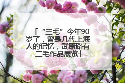 “三毛”今年90岁了，曾是几代上海人的记忆，武康路有三毛作品展览