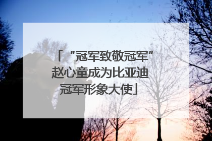 “冠军致敬冠军” 赵心童成为比亚迪冠军形象大使