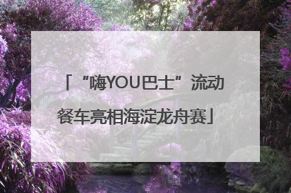 “嗨YOU巴士”流动餐车亮相海淀龙舟赛