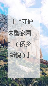 “守护朱鹮家园”（侨乡新貌）