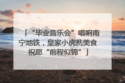 “毕业音乐会”唱响南宁地铁，皇家小虎携美食祝愿“前程似锦”