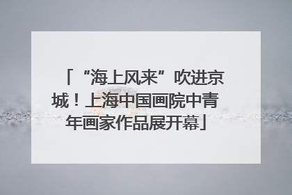 “海上风来”吹进京城！上海中国画院中青年画家作品展开幕