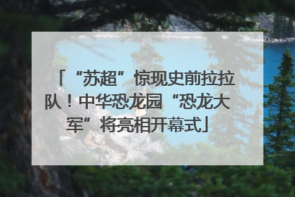 “苏超”惊现史前拉拉队！中华恐龙园“恐龙大军”将亮相开幕式