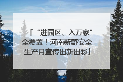 “进园区、入万家”全覆盖！河南新野安全生产月宣传出新出彩