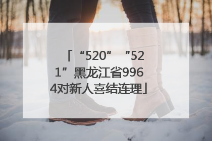 “520”“521”黑龙江省9964对新人喜结连理