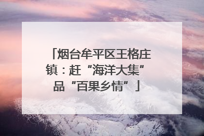 烟台牟平区王格庄镇：赶“海洋大集” 品“百果乡情”