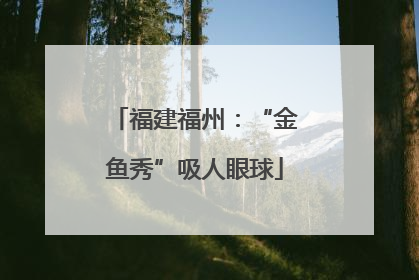 福建福州：“金鱼秀”吸人眼球