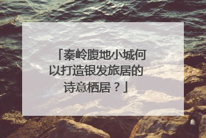 秦岭腹地小城何以打造银发旅居的诗意栖居？