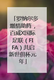 罗纳尔多燃情助阵，百威X国际足联（FIFA）共启新世俱杯元年