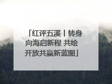 红评五溪丨转身向海启新程 共绘开放共赢新蓝图