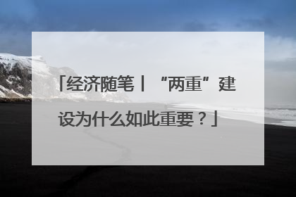 经济随笔丨“两重”建设为什么如此重要？