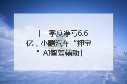 一季度净亏6.6亿，小鹏汽车“押宝”AI智驾辅助