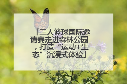 三人篮球国际邀请赛走进森林公园，打造“运动+生态”沉浸式体验