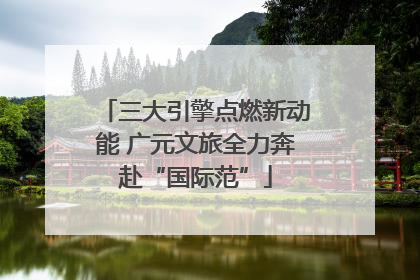三大引擎点燃新动能 广元文旅全力奔赴“国际范”