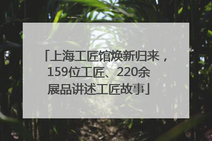 上海工匠馆焕新归来，159位工匠、220余展品讲述工匠故事