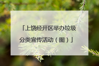 上饶经开区举办垃圾分类宣传活动（图）