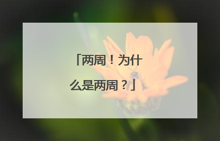 两周！为什么是两周？