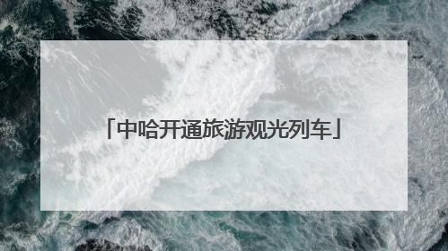 中哈开通旅游观光列车