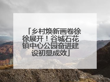 乡村焕新画卷徐徐展开！谷城石花镇中心公园奋进建设初显成效