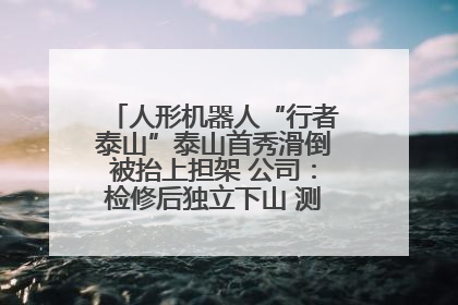 人形机器人“行者泰山”泰山首秀滑倒被抬上担架 公司：检修后独立下山 测试就是为暴露问题