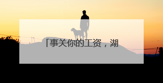 事关你的工资，湖南公开征求意见