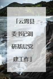 云霄县委书记调研基层党建工作