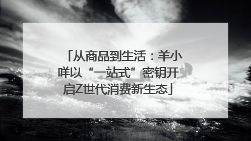 从商品到生活：羊小咩以“一站式”密钥开启Z世代消费新生态