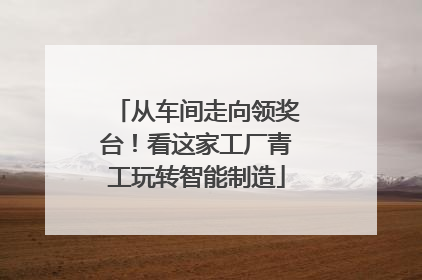 从车间走向领奖台！看这家工厂青工玩转智能制造