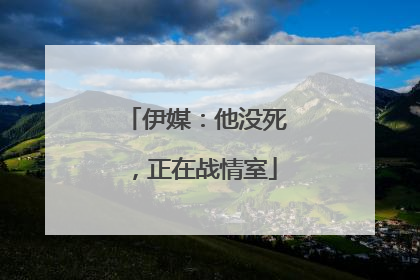 伊媒：他没死，正在战情室