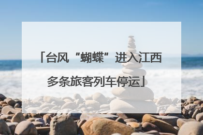 台风“蝴蝶”进入江西 多条旅客列车停运