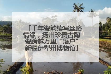 千年瓷韵续写丝路情缘，扬州珍贵古陶瓷跨越万里“落户”新疆伊犁州博物馆
