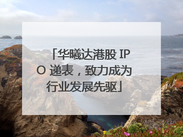 华曦达港股 IPO 递表，致力成为行业发展先驱