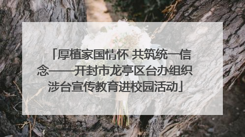 厚植家国情怀 共筑统一信念——开封市龙亭区台办组织涉台宣传教育进校园活动