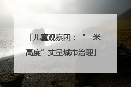 儿童观察团：“一米高度”丈量城市治理