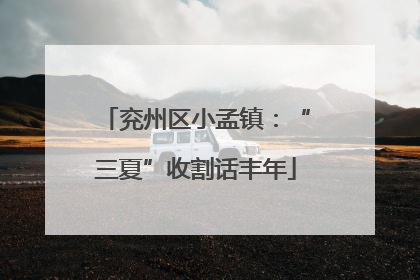 兖州区小孟镇：“三夏”收割话丰年