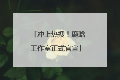 冲上热搜！鹿晗工作室正式官宣