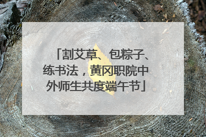 割艾草、包粽子、练书法，黄冈职院中外师生共度端午节