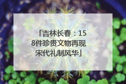吉林长春：158件珍贵文物再现宋代礼制风华