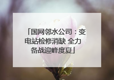 国网邻水公司：变电站检修消缺 全力备战迎峰度夏