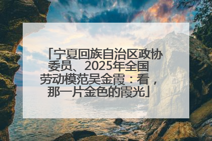 宁夏回族自治区政协委员、2025年全国劳动模范吴金霞：看，那一片金色的霞光