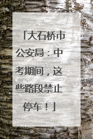 大石桥市公安局：中考期间，这些路段禁止停车！