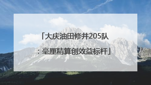 大庆油田修井205队：毫厘精算创效益标杆