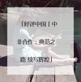好评中国丨中非合作：典范之路 续写辉煌
