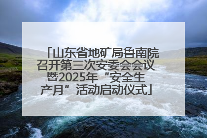 山东省地矿局鲁南院召开第三次安委会会议暨2025年“安全生产月”活动启动仪式