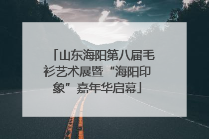 山东海阳第八届毛衫艺术展暨“海阳印象”嘉年华启幕