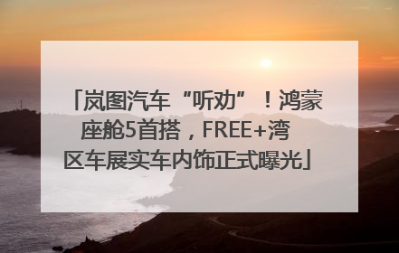 岚图汽车“听劝”！鸿蒙座舱5首搭，FREE+湾区车展实车内饰正式曝光